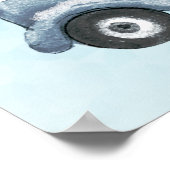 Weihnachtswagen Tragend Bäume & Tiere Poster (Ecke)