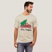 Weihnachtswagen und Baum T-Shirt (Vorne ganz)