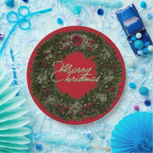 Weihnachtswahnstollen Pappteller (Party)