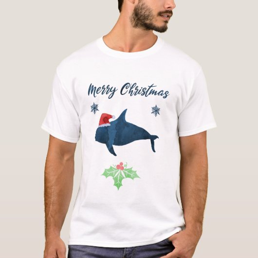 Weihnachtswal T-Shirt (Vorderseite)