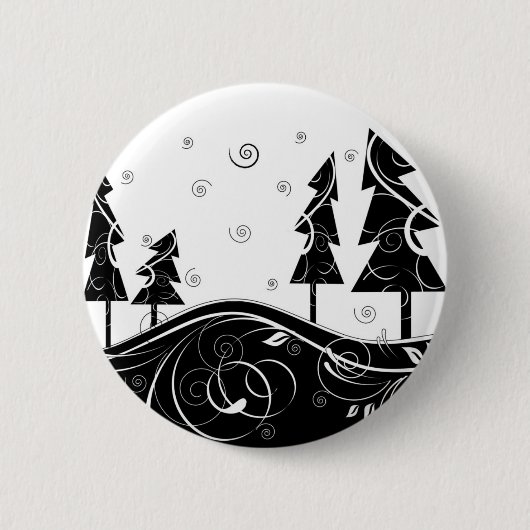 Weihnachtswald Button (Vorderseite)