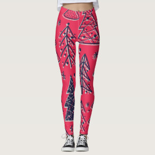 Weihnachtswald: Das Wallpaper für die Wintertage d Leggings