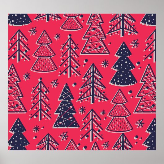 Weihnachtswald: Das Wallpaper für die Wintertage d Poster (Vorne)