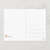 Weihnachtswald Feiertagspostkarte (Rückseite)