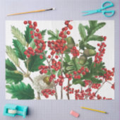 Weihnachtswald Festliche Berries Acorn Evergreen Seidenpapier (Basteln)