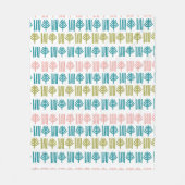 Weihnachtswald Fleecedecke (Vorderseite)