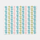 Weihnachtswald Fleecedecke (Vorderseite (Horizontal))