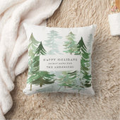 Weihnachtswald-Foto Kissen (Decke)