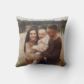 Weihnachtswald-Foto Kissen (Rückseite)