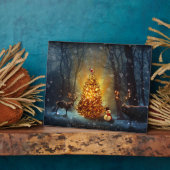 Weihnachtswald. Fotoplatte (Seite)