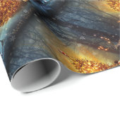 Weihnachtswald. Geschenkpapier (Rolleneckpunkt)