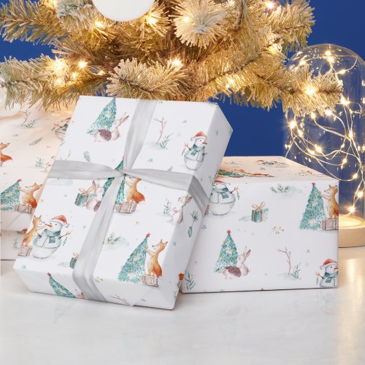Weihnachtswald Geschenkpapier (Feiertage)