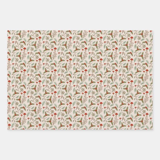 Weihnachtswald Geschenkpapier Set (Vorderseite 2)