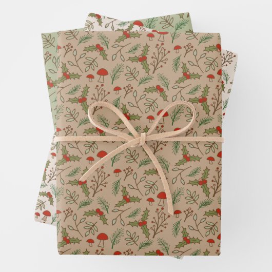 Weihnachtswald Geschenkpapier Set (Beispiel)