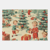 Weihnachtswald Geschenkpapier Set (Vorderseite 3)