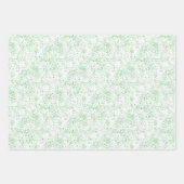 Weihnachtswald grün gesättigte Textur Fleck Geschenkpapier Set (Vorderseite 3)
