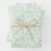 Weihnachtswald grün gesättigte Textur Fleck Geschenkpapier Set (Beispiel)