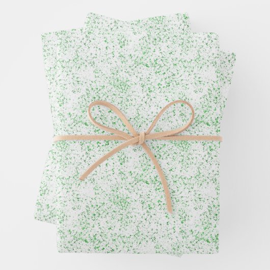 Weihnachtswald grün gesättigte Textur Fleck Geschenkpapier Set (Beispiel)