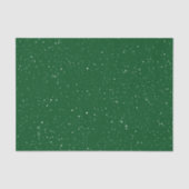 Weihnachtswald Grün mit weißem Schnee Seidenpapier (Vorderseite)