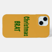 Weihnachtswald Grüner Brat auf Gold Case-Mate iPhone Hülle (Rückseite (Horizontal))