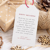 Weihnachtswald in Aquarellen Merry und Bright Geschenkanhänger