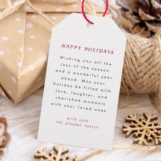 Weihnachtswald in Aquarellen Merry und Bright Geschenkanhänger