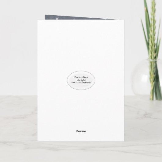 Weihnachtswald Karte (Rückseite)