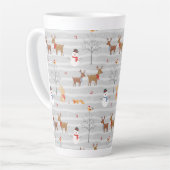 Weihnachtswald Latte Tasse (Linke Ecke)