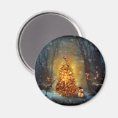 Weihnachtswald. Magnet (Vorderseite/Rückseite)