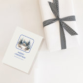 Weihnachtswald Minimalistisch Einfache Ferien Postkarte