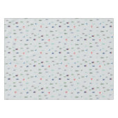 Weihnachtswald mit Geschenken und Bäumen und Schne Tischdecke (Vorderseite (Horizontal))