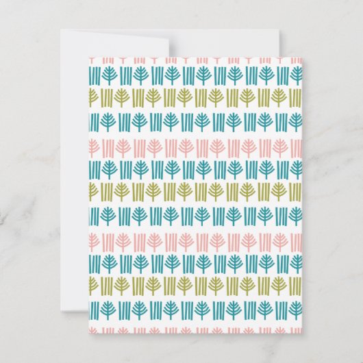 Weihnachtswald Mitteilungskarte (Vorderseite)