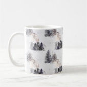 Weihnachtswald Nachtmuster Kaffeetasse (Links)