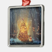 Weihnachtswald. Ornament Aus Metall (Links)