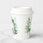 Weihnachtswald Pappbecher (Rechts)