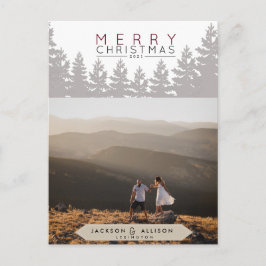 Weihnachtswald | Pine Tree and Foto Card Postkarte
