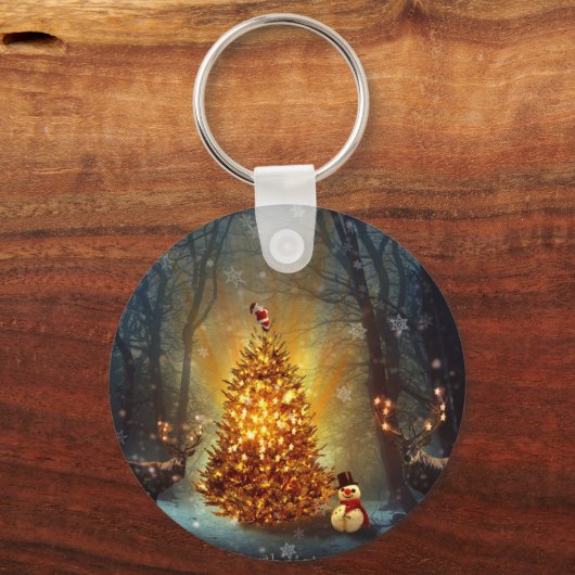 Weihnachtswald. Schlüsselanhänger (Vorderseite)