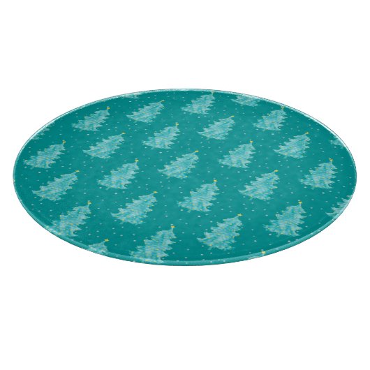 Weihnachtswald Schneidebrett (Ecke)