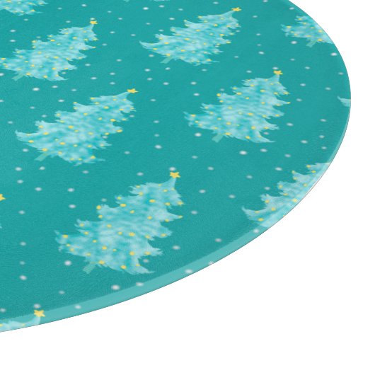 Weihnachtswald Schneidebrett (Ecke)