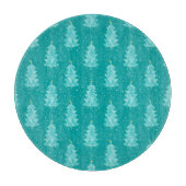 Weihnachtswald Schneidebrett (Vorderseite)