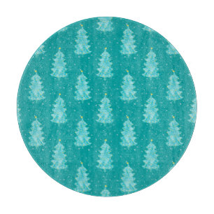 Weihnachtswald Schneidebrett