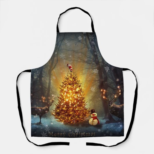 Weihnachtswald. Schürze (Vorderseite)