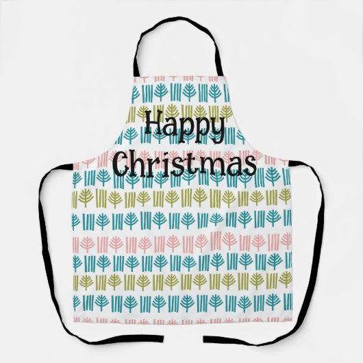 Weihnachtswald Schürze (Vorderseite)