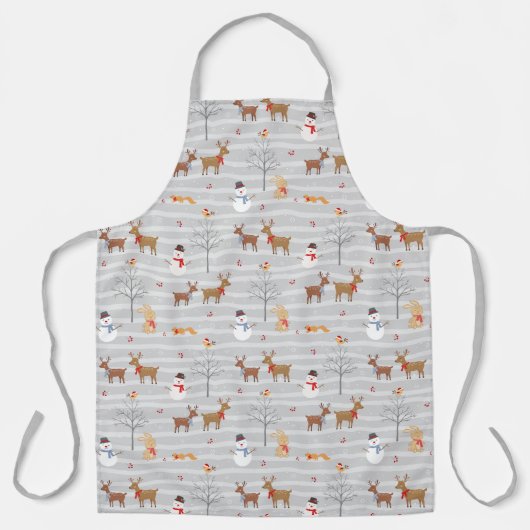 Weihnachtswald Schürze (Vorderseite)
