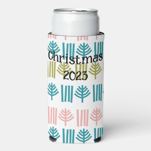 Weihnachtswald Selters Dosenkühler (Seltzer Vorderseite)