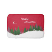 Weihnachtswald Szene Bath Mat Badematte (Vorderseite)