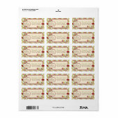 Weihnachtswaldadresse Adressaufkleber (Vorne)