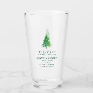 Weihnachtswaldbaum Moderne einfache Hochzeit Glas
