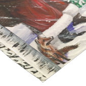 Weihnachtswaldbesucher Kurzer Tischläufer (Ecke)