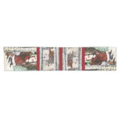 Weihnachtswaldbesucher Kurzer Tischläufer (Horizontal)